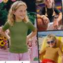 4 Pack Girls Soft Shirts | Short Sleeve, Ribbed, Slim Fit Tops, Crewneck, Cute, Casual, Basic Tee Shirts, Summer, Stretchy, Daily School Wear