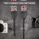 Camera Strap, Jacquard Weave 2" Shoulder Neck Straps for All DSLR Cameras Men Women Photographers (Jacquard Orange White)