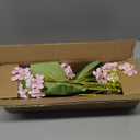 26" Artificial Hydrangea Flower with 6.6" Large Bloom, Realistic Gradient Silk Flowers, Faux Hydrangeas for Home Wedding Centerpiece Decor, Big Petal Fake Floral Arrangement, Indoor Outdoor Display (3PCS, Pink)