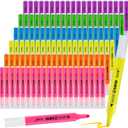 120 Pcs Highlighters Bulk 6 Assorted Colors Chisel Tip Pack Highlighter Set Highlighters Quick Drying Highlighter Markers Pens for School Classroom Office Home