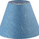 Aspen Creative 32641 Transitional Empire Shape Spider Construction Lamp Shade in Denim Blue, 6" Top x 12" Bottom x 9" Slant Height
