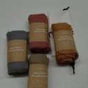 Momcozy Muslin Swaddle Blankets for Baby Boys and Girls, 4-Pack Breathable and Skin-Friendly Receiving Blanket Wrap, Baby Essentials, Registry & Gift, 47 x 47 inches (Brown)