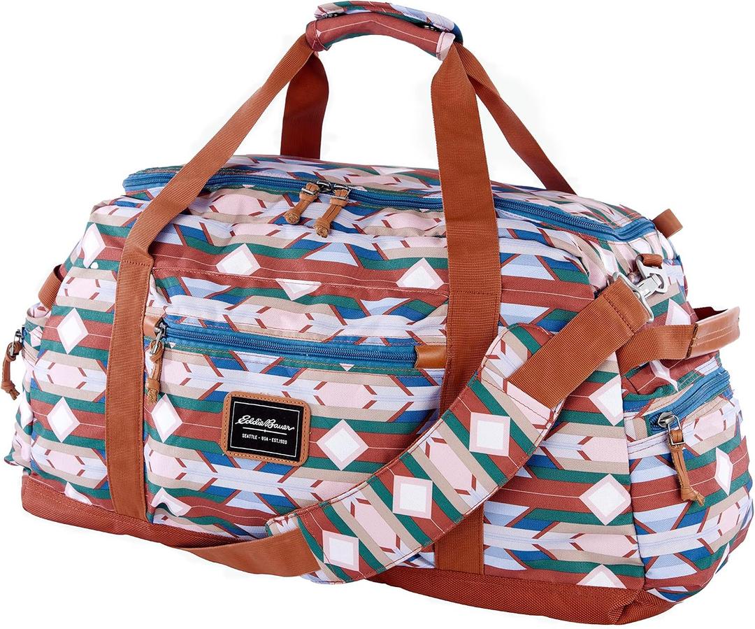 Eddie Bauer Bygone Duffel | Travel | Lightweight | Durable | Rugged Polyester/Nylon | U-Shaped Main Compartment