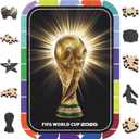 FIFA WorldCup2026 Wooden Puzzle Collectible Flash Trophy 200Pcs DecorGift