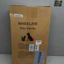Wheelive Large Pet Carrier for 2 Cats or Medium Dog, Pet Bag with Detachable Wheels & Washable Plush Pad, Escape-Proof Zipper & Shoulder Strap, Portable Carrier for Outdoor and Car Travel(Max. 40 lbs)