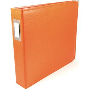 We R Memory Keepers 12x12 Photo Album Orange Soda Protect Memories & Photos, Acid-free Faux Leather, Snag-free Rings, Includes 5 Page Protectors, Scrapbooking