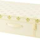 HANGERWORLD Wedding Dress Storage Box with Acid Free Tissue - Large, Ivory Gold Fleur de Lis Pattern