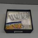 Yair Emanuel Modern Tree of Life Hanukkah Menorah - Contemporary Aluminum Design - Three Fits Standard Hanukkah Candles (7 Inch)