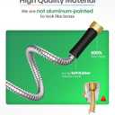 Short Metal Garden Hose 15 ft Connector, Stainless Steel Small Hose Extension Adapter for Hose Reel, Long, Flexible, Lightweight & Heavy Duty Water Pipe, No Kinking Outdoor Water Hose for Yard 15 Feet