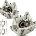 Rear Disc Brake Calipers w/Brackets Pair FIT 2007-2020 Chevrolet Silverado Tahoe Suburban FIT GMC Sierra Yukon FIT Cadillac Escalade 18-B5030 18-B5031 2-Pack