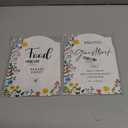 2 x Acrylic Wedding Signs Photo Guest Book Sign for Reception, 6x8" Floral Themed Arch Acrylic Table Decor, Love Is In Bloom & Baby In Bloom Decorations for Baby Shower Bridal Shower Engagement, (Mix)