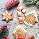 Christmas Cookie Cutters - 9 PCS Christmas Party Favors Decorations Kit Shaped in Santa Snowman Cane Candy |Stainless Steel Navidad Stroking Stuffers Food Gingerbread Baking Press Supplies for Kitchen