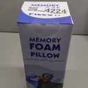 Cervical Neck Pillows with Memory Foam - Neck Pillows for Pain Relief Contour Memory Foam Pillows Ergonomic Neck Support - Adjustable Orthopedic Bed Pillows with Breathable Pillowcase for Sleeping (Standard, Grey White)