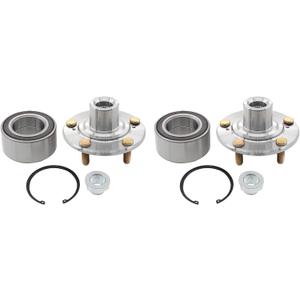 Front Driver and Passenger Side Wheel Bearing Hub for Acura ILX 2.4 2013-18, TSX 2004-08, Honda Accord 2003-07 2.4L Manual Transmission, Civic Si 2006-15, Element SC 2007-10