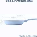 SENSARTE Nonstick Ceramic Frying Pan 12.5-Inch, Healthy Non Toxic Skillet, Induction Compatible Omelet Pan with Heat Resistant Handle, PFAS-Free, Blue