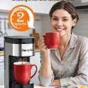 Horavie Single Serve Coffee Maker, Hot and Iced Coffee Maker for K Cup and Ground, 6 to 14 Oz Brew Sizes Single Cup Coffee Maker with Descaling Alert, Ideal for Home, Travel, RV and Dorm, Black