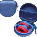 Kids Headphones Case Compatible with iClever BTH12 / HS19 / BTH26 / JoySpark-T5 / Candy Bila BH03 / EarFun/IMYB/MIDOLA MD-B01 / noot Products Foldable Kids Headphones, Blue (Case Only)