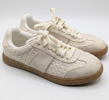 SM New York Color White Fashion Women's Sneaker, 7.5