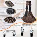 Baby Sling Carrier Adjustable Baby Sling 2025 Upgraded Toddler Sling Comfortable Baby Wrap Carriers Ergonomic-Designed, Travel Friendly Carrying 10-45 LbsLeopard