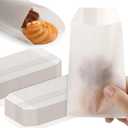 600 Pieces Flat Glassine Waxed Paper Treat Bags Semi Transparent Cookies Bags Sleeves for Bakery Cookies Candies Dessert Party Favor (3 x 5 Inch)