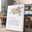 UNDDISINS Christian Floral Scripture Canvas Wall Art Philippians 1:911 Bible Verse Painting Picture Wall Decor Scripture Religious Home Print Artwork for Living Room Bedroom Church Home Decoration