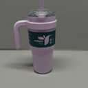 REDUCE 24 oz Stainless Steel Tumbler with Handle - Dual-Wall Vacuum Insulated Travel Mug, Sweat-Proof Lid & Reusable Straw - Keeps Drinks Cold for 24 Hrs, Fits Cupholders, Dishwasher Safe - Lilac Bud