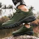 Hiking Shoes Women Waterproof Lightweight for Trail Trekking Camping Outdoor (6, Green)