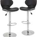 BestOffice Bar Stools Set of 2, Counter Height Adjustable Bar Stools