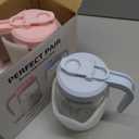 2 Pack Breast Milk Pitcher 32 OZ, Heat & Cold Resistant, Sudden Temperature Safe, Fast Baby Formula Maker with Wide Mouth, No Leak Glass Fridge Storage Container for Juice, Cold Brew-Blue, Pink