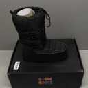 Womens Winter Snow Boots Mid Calf Anti-Slip Boots with Warm Lining Lace-up Outdoor Shoes, 8.5