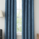 Velvet Curtains, 37x84" Blue