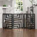 Dog Gate, Wooden Dog Gates for Doorways House and Stairs, Freestanding Pet Gate for Dogs, Puppy Fences Indoor