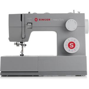 SINGER Heavy Duty 4452 (Grey) High Speed Sewing Machine + Accessories | 32 Built-In Stitches Deliver 110 Stitch Applications | 50% More Power for Thick Fabrics, 1100 Stitches/Min, 1-Step Buttonhole