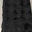 EMME Faux Fur Duvet Cover King Size, 3 Pieces Ultra Soft Fluffy Comforter Cover, Cozy Warm for Winter, Luxury Elegant Shaggy Bubble Design Bedding, 1 Duvet Cover & 2 Pillow Shams (King, Black)