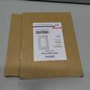 2 x 4-Pack Hammered Decorator Wall Plates, for Receptacle, Dimmer Switch, GFCI Outlet, Pure White Outlet Cover Plate, Durable Metal, 3.15''*4.88'', Midsize