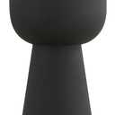 NILA Black Side Table with White Marble Top  14 Round End Table  Modern Accent Table for Living Room, Bedroom, Bedside Storage  Elegant Small Space Furniture