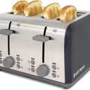 West Bend Toaster 4 Slice Extra-Wide and Deep Slots with 4 Functions and 7 Shade Settings Ultimate Toast Lift Lever and Removable Crumb Tray, 1500-Watts, Black