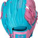 Franklin Sports Baseball Fielding Glove - Men's Adult and Youth Baseball Glove - CTZ5000 Cowhide Infield and Outfield Baseball Gloves (Blue/Pink)