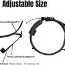 Tactical Dog Collar for Medium Large Dogs, Military Grade Nylon K9 Collar with Control Handle, Heavy Duty Metal Buckle, AirTag Holder & Patches, Adjustable for Training Walking Hiking（L）
