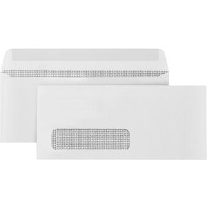 500 Number 10 Single Window Envelopes - Thick Gummed Seal - Designed for Secure Mailing of Quickbooks Checks, Invoices, Business Statements, Personal Letters - 4 1/8 x 9 1/2