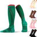 Compression Socks for Women & Men (1 Pair) 15-20mmHg for Circulation & Muscle Support for Running Travel Recovery (Large)