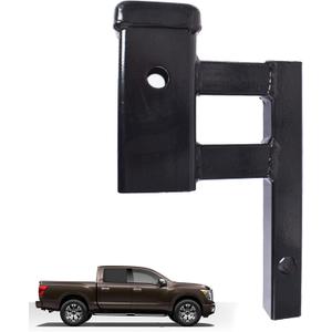 Car 1-1/4 Inch to 2 Inch Trailer Hitch Receiver Rise-Drop Adapter Extender Extension Tow
