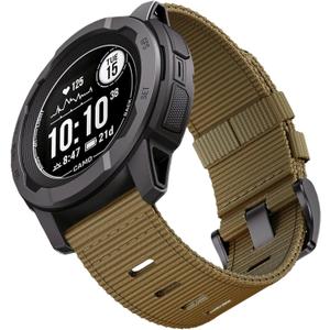 for Garmin Instinct Watch Band, Rugged Nylon Replacement Strap for Instinct 2 Instinct 3 45mm, Compatible with Garmin Instinct Solar, Tactical, Tide Esports, Sport Outdoor Work Use Replacement Band