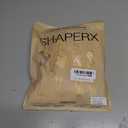 SHAPERX Shapewear for Women Tummy Control Bodysuit Mid Thigh Body Shaper Shorts for a Lifted Look, XXS/XS