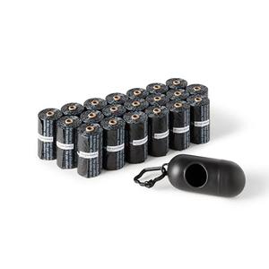 Amazon Basics Dog Poop Leak Proof Bags with Dispenser and Leash Clip, Unscented, 13" x 9" Large Size, 300 Count