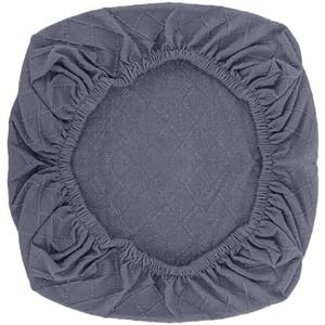 KALIONE Stretchable Office Chair Cover Desk Seat Cover, Elastic Stretch Chair Slipcovers Dining Room Desk Seat Cover,  4 Removable Seats Cushion Protector Slipcovers Kitchen Protective(Dark Gray)