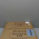 Beckham Hotel Collection Queen Size Mattress Pad (Extra Padded) & Protector Hybrid - Quilted Pillow Top Mattress Cover - Thick, Plush, Fitted Mattress Topper for Bed