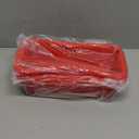 4 Pcs Silicone Bread Loaf Pan 9 x 5 Inch Rectangle Silicone Baking Molds Non Stick Mini Cake Pan, Homemade Loaf, Bread and Meatloaf, Red