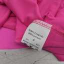 Women Sleeveless Sexy V Neck Bodycon Mini Dress Summer Side Slit Mesh Irregular Ruffle Hem Backless Short Dress, Rose red, M