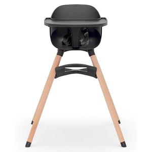 Lalo The Chair Convertible 3-in-1 High Chair for Babies & Toddlers, Dishwasher Safe Tray, Adjustable Footrest, Licorice